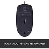 Logitech B100 Optical USB Mouse for Business Zwart, 800 dpi