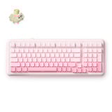 MCHOSE K99 V2 Wireless Gasket Mount Mechanical Keyboard, gaming toetsenbord Lichtroze, US lay-out, Kailh Box Icy Creamsicle, 98%, RGB, PBT Keycaps, Hot-Swap, 2.4 GHz | Bluetooth | USB-C