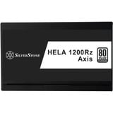 SilverStone HELA 1200Rz Axis modulaire 1200 watt voeding  Zwart, 2x 12V-2x6, 5x PCIe