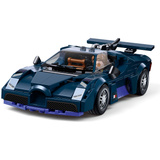 Sluban ModelBricks - donkerblauwe hypersportwagen Constructiespeelgoed Schaal 1:32