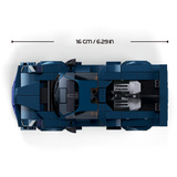 Sluban ModelBricks - donkerblauwe hypersportwagen Constructiespeelgoed Schaal 1:32