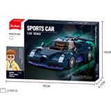 Sluban ModelBricks - donkerblauwe hypersportwagen Constructiespeelgoed Schaal 1:32