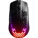 SteelSeries Aerox 3 Wireless Onyx 2022  gaming muis Zwart, 18.000 dpi, RGB leds