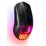 SteelSeries Aerox 3 Wireless Onyx 2022  gaming muis Zwart, 18.000 dpi, RGB leds