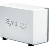 Synology DiskStation DS223j incl. 2x WD Red Plus 4 TB harde schijf nas Wit, 2x USB 3.2 Gen 1