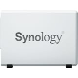 Synology DiskStation DS223j incl. 2x WD Red Plus 4 TB harde schijf nas Wit, 2x USB 3.2 Gen 1