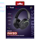 Trust GXT 491 Fayzo Draadloze gamingheadset over-ear gaming headset Zwart, 2.4 GHz, Bluetooth