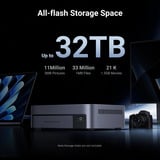 Ugreen NASync DXP480T Plus Grijs, Wifi, 1x 10GbE, HDMI, Thunderbolt 4 (40 Gb/s)