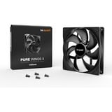 be quiet! Pure Wings 3 140mm case fan Zwart, 3-pins fan-connector