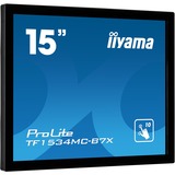 iiyama ProLite TF1534MC-B7X 15" Touchscreen-Monitor  Zwart, VGA, HDMI, DisplayPort, Touch