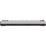 8BitDo NES Bundel, desktopset Grijs/donkerrood, US lay-out, Kailh Box White, TKL, PBT keycaps, Bluetooth Low Energy, Wireless 2.4G, USB