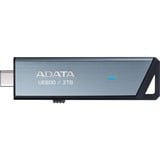 ADATA UE800 2.0 TB usb-stick Geborsteld aluminium, USB-C 3.2 (10 Gbit/s)