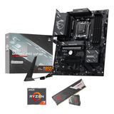ALTERNATE Upgrade Kit B850 GAMING PRO WIFI6E + Ryzen 7 9850X3D + 32 GB Zwart, Moederbord, CPU, Geheugen