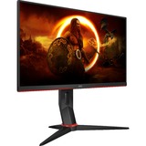 AOC 24G2SPU/BK 23.8" Gaming Monitor Zwart/rood, 165 Hz, VGA, HDMI, DisplayPort, Audio, G-Sync