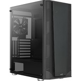 Aerocool Prism G-BK-v1 midi tower behuizing Zwart | 3x USB-A | Window