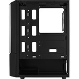 Aerocool Quantum v2 Tower-behuizing Zwart/grijs | USB-A 2.0 | 2x USB-A 3.2 (5 Gbit/s) | 2x Audio | Window-kit
