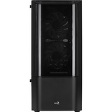 Aerocool Quantum v2 Tower-behuizing Zwart/grijs | USB-A 2.0 | 2x USB-A 3.2 (5 Gbit/s) | 2x Audio | Window-kit
