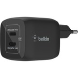 Belkin BOOSTCHARGE PRO 2-poorts USB-C GaN-wandlader met PPS (45 W) Zwart