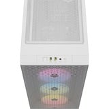Corsair 3000D RGB AIRFLOW midi tower behuizing Wit | 2x USB-A | RGB | Tempered Glass