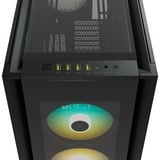 Corsair iCUE 7000X RGB big tower behuizing Zwart | 4x USB-A | 1x USB-C | RGB | Tempered Glass