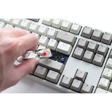 Ducky Origin Vintage mechanisch toetsenbord Grijs, US lay-out (QWERTY), Cherry MX Silent Red, 100%, hot swap, PBT Double-Shot Keycaps
