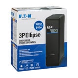 Eaton Power Quality 3P Ellipse 900 USB DIN ups Zwart, 900 VA, 540 W, 4x Schuko, USB‑laadpoorten, 3P900UD