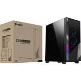 GIGABYTE AORUS C500 Glass midi tower behuizing Zwart | 2x USB-A | 1x USB-C | RGB | Tempered Glass