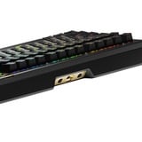 Glorious GMMK 3 PRO HE 75% Prebuilt Wireless Black, gaming toetsenbord Zwart, US lay-out, Glorious Fox, 75%, RGB, GPBT-doubleshot keycaps, Knob, 2.4 GHz / Bluetooth / USB-C