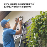Imou Bulb Cam 2K beveiligingscamera Wit, E26/E27 universele schroeffitting