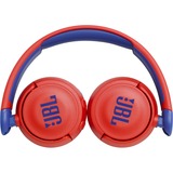 JBL JR310BT draadloze headset on-ear  Rood/blauw, Bluetooth 5.0