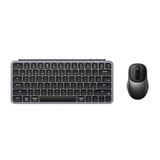Keychron B1 Pro Keyboard and BM24 Mouse Wireless Combo desktopset Grijs, US lay-out (QWERTY), Scissor switches, 75%, 100 - 2400 DPI, ABS keycaps, 2.4 GHz | Bluetooth | USB