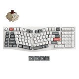 Keychron Q13 Ultra-P3 8K Wireless Custom Mechanical Keyboard Wit, US lay-out (QWERTY), Keychron Silk POM Brown, 96%, RGB, Hot swap, 8K, 2.4 GHz | Bluetooth 5.2 | USB-C