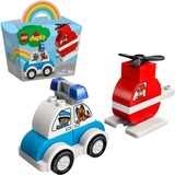 LEGO DUPLO - Mijn eerste brandweerhelikopter en politiewagen Constructiespeelgoed 10957
