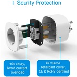 MEROSS MSS210 Smart Wi-Fi stopcontact schakel stekkerdoos Wit