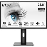 MSI PRO MP243P 23.8" monitor Zwart, 1x HDMI, 1x DisplayPort