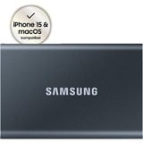 Samsung Portable T7 1 TB externe SSD Grijs, MU-PC1T0T/WW, USB-A 3.2 (10 Gbit/s)