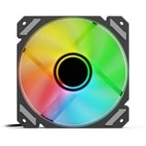 Sharkoon SHARK Mirror RGB PWM Reverse case fan Zwart, 120 x 120 x 25 mm