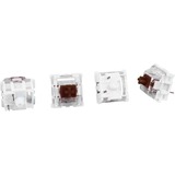 Sharkoon Switch Set Gateron PRO Brown keyboard switches bruin/transparant, 35 stuks