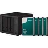 Synology DS923+ incl. 4x HAT3300-4T 4 TB harde schijf nas Zwart, 2x LAN, eSATA, USB 3.2 Gen 1