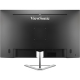 ViewSonic VX3276-4K-MHD-2 Frameless Entertainment Monitor 32" Zwart/zilver, 1x DisplayPort, 1x Mini DisplayPort