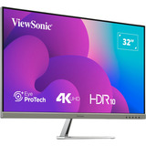 ViewSonic VX3276-4K-MHD-2 Frameless Entertainment Monitor 32" Zwart/zilver, 1x DisplayPort, 1x Mini DisplayPort
