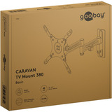 goobay TV Wall Mount Caravan FULLMOTION (M), 13 to 43 inch wandmontage  Zilver