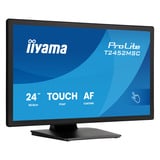 iiyama ProLite T2452MSC-B2 24" touchscreen monitor Zwart, HDMI, DisplayPort, USB, Audio, Touch, 120Hz 
