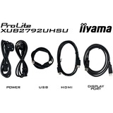 iiyama ProLite XUB2792UHSU-B6 27" 4K Ultra HD monitor Zwart (mat), 1x DisplayPort, 1x HDMI, 1x USB-C, 3x USB-A