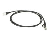 ACT Connectivity LSZH U/FTP CAT6A datacenter slimline patchkabel snagless met RJ45 connectoren Zwart, 10 meter