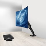 ACT Connectivity Monitorarm met gasveer tot 35 inch Zwart, ACT Essentials, Kantelen, Roteren, Zwenken