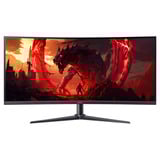 Acer Nitro XZ340CUR X2 34" Curved UltraWide gaming monitor Zwart, 2x HDMI, 2x DisplayPort, Audio, AMD FreeSync, 200 Hz
