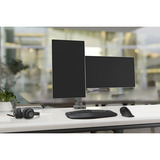 Kensington SmartFit Dual Monitor Arm met Crossbar en Handle monitorarm Grijs