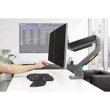 Kensington SmartFit Dual Monitor Arm met Crossbar en Handle monitorarm Grijs