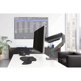 Kensington SmartFit Dual Monitor Arm met Crossbar en Handle monitorarm Grijs